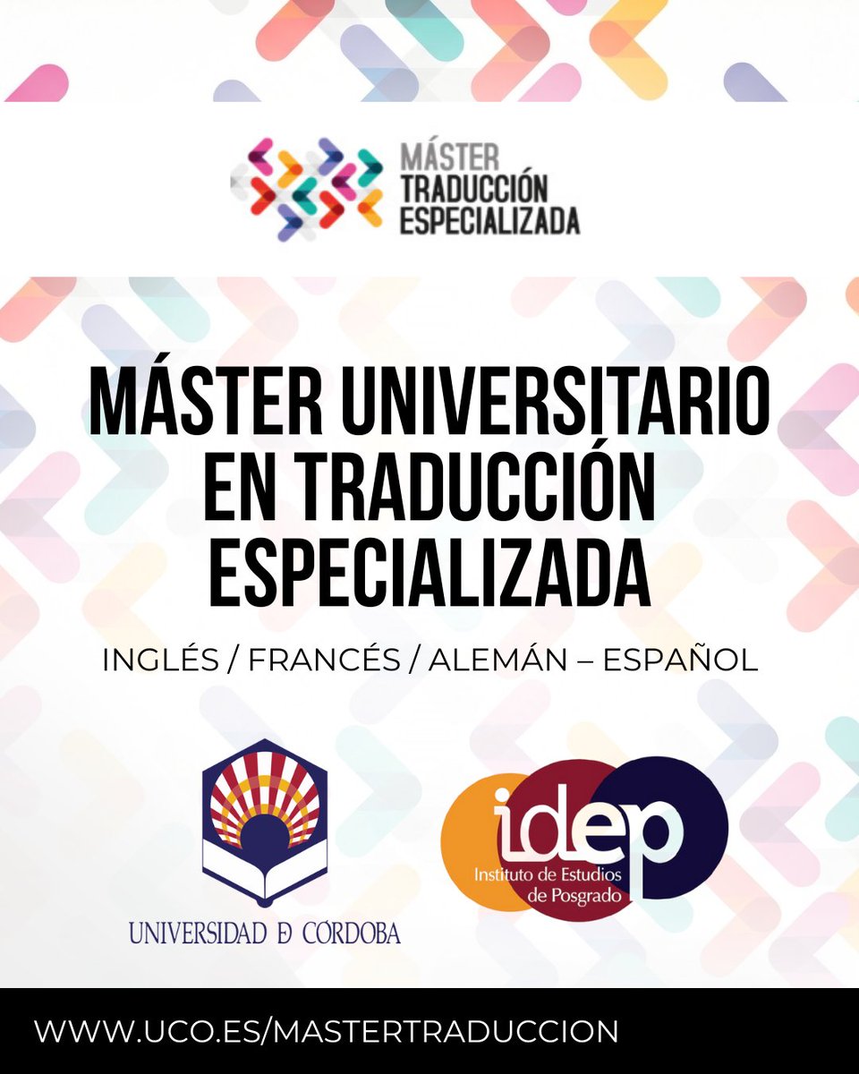 Máster en Traducción Especializada UCO tweet media