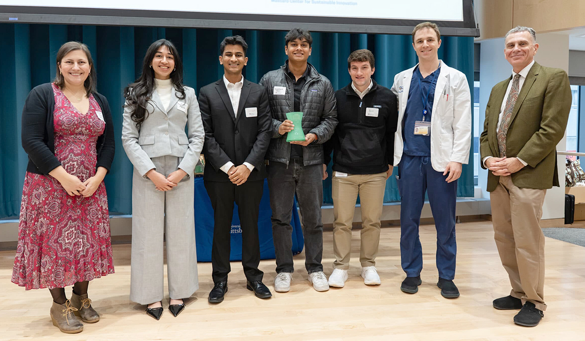 The neurosurgery team of <a href="/NitinAgarwalMD/">Nitin Agarwal, M.D.</a>, Shaunak Patil, <a href="/Janam_Patel1/">Janam Patel</a> and <a href="/AyeshaAkbarW/">Ayesha Akbar Waheed</a> was one of three teams selected for runner-up awards at the 2025 University of Pittsburgh Sustainability in Healthcare Challenge. <a href="/SCOLIorg/">SCOLI</a> <a href="/UPMC/">UPMC</a> <a href="/PittTweet/">University of Pittsburgh</a>  neurosurgery.pitt.edu/news/neurosurg…