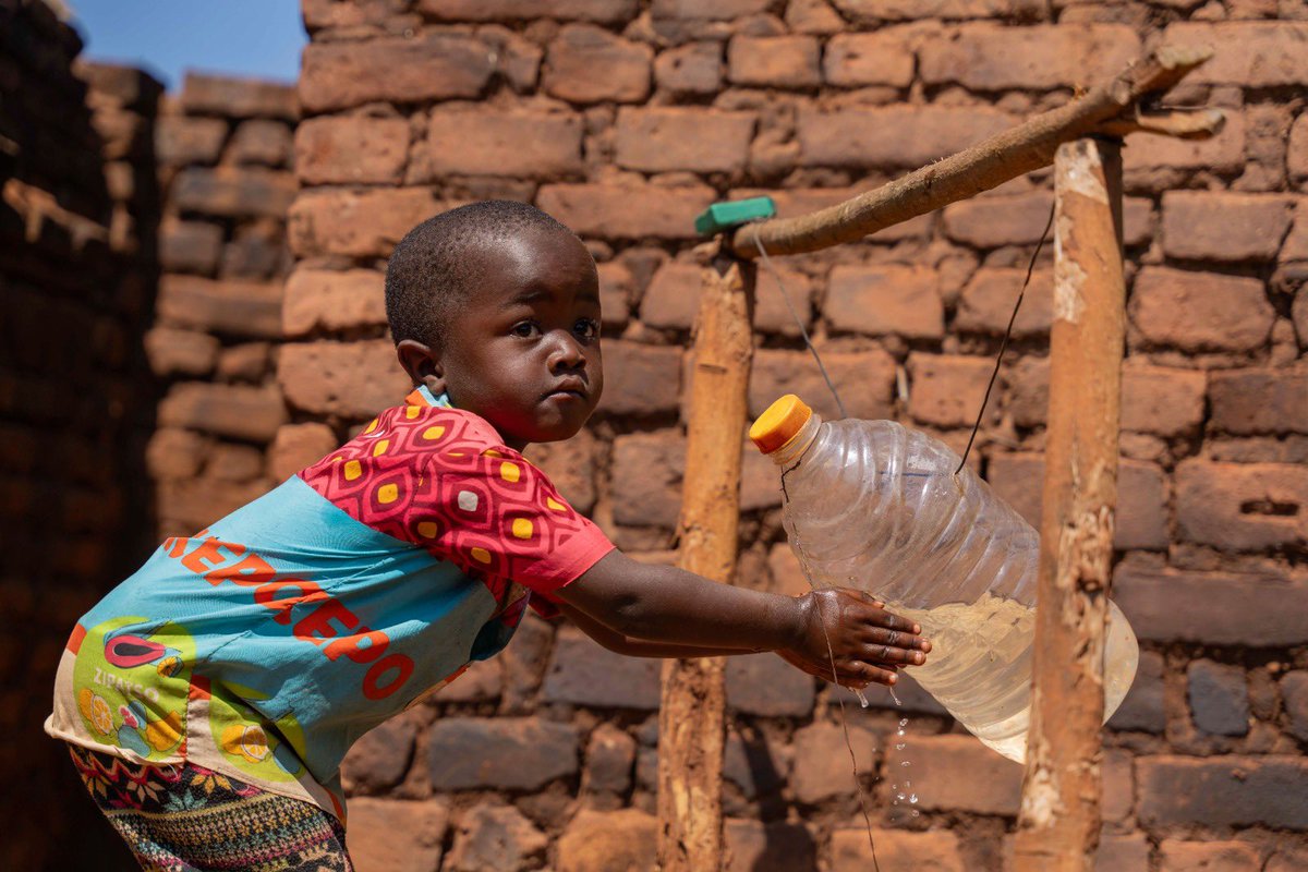 UNICEFMalawi's tweet photo. #SanitationHygieneWeek has kicked off!
 
Sanitation is a right — yet 1 in 4 schools in Malawi lack basic sanitation facilities. For girls, this means missed classes during menstruation. Let’s step up to ensure safe sanitation #ForEveryChild’s health, education &amp; wellbeing. 🚰 https://t.co/RcHItZc4s6