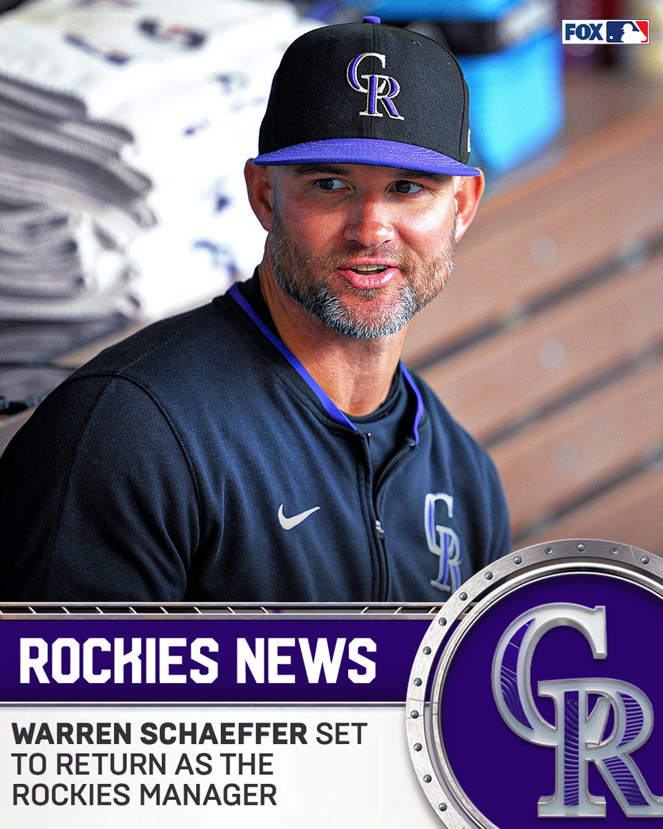 Warren Schaeffer is returning as the Rockies manager per @psaundersdp 

Schaeffer took over as the Rockies interim manager on May 11th 