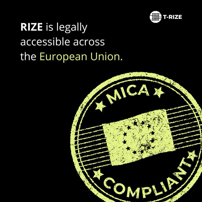 KajMuller's tweet image. Official: $RIZE is MiCA-regulated and passportable throughout the EU.
@trize_io’s token benefits from:
- One approval → 27-country distribution  
- ESMA-registered, fully transparent white paper
#MiCA #TRizer  
ESMA Register: esma.europa.eu/esmas-activiti…