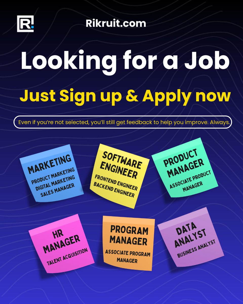 rikruit's tweet image. Tired of being ghosted?
Rikruit AI trains you, tests you, and helps you improve fast
Opportunities come to you when 400+ companies are hiring on Rikruit.com

Sign up for free on 
#CareerGrowth #JobSearch #AIInterviews #Rikruit #JobSearchMadeEasy