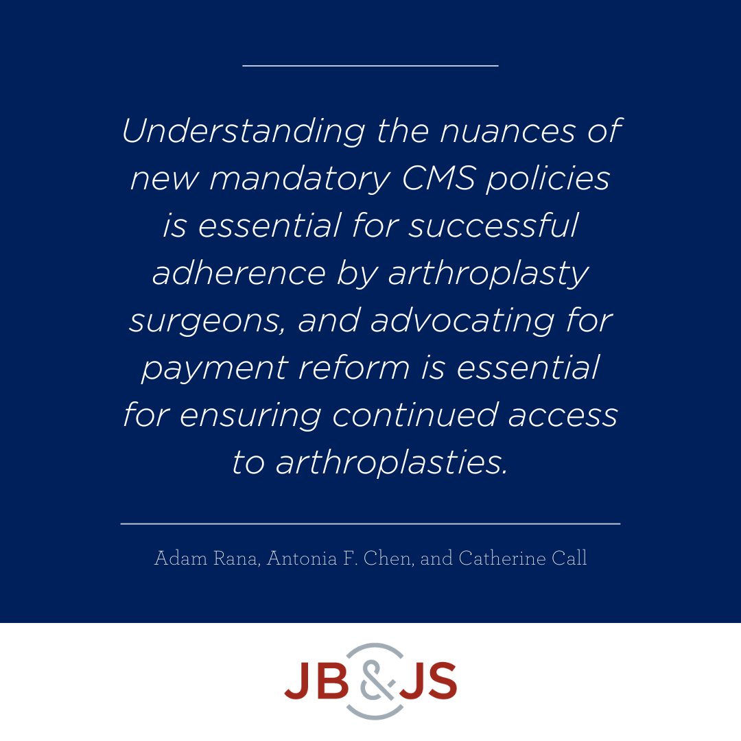 jbjs's tweet image. INNOVATIONS
&quot;Mandated Patient-Reported Outcome Measures Driving Reimbursement for Arthroplasties&quot; by Rana et al.
@DrAntoniaChen 

Read the full article 👉 bit.ly/47Uizin