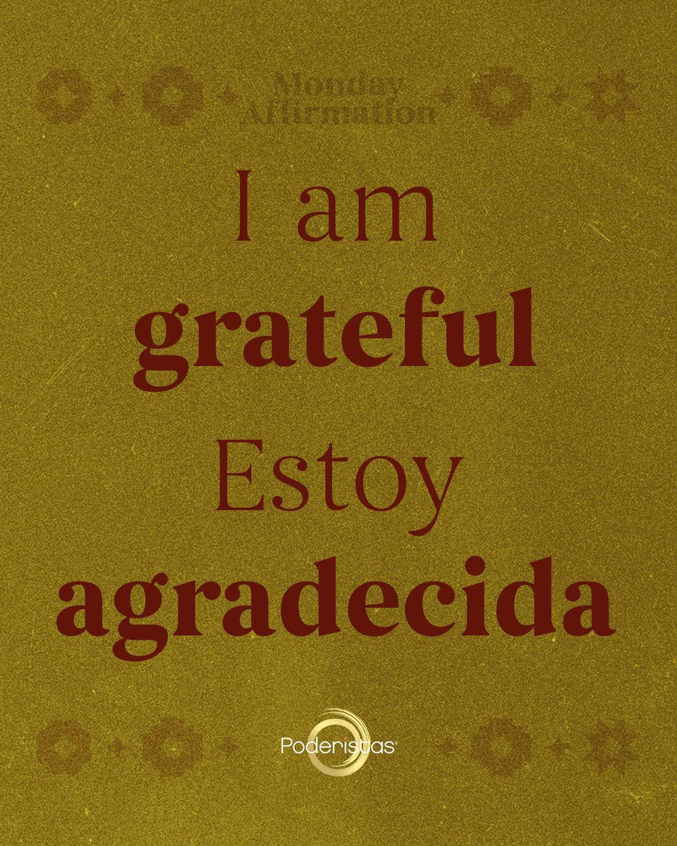 poderistas's tweet image. These past few years have included many challenges for all of us - but we are still here, breathing and living. For these reasons and more, there is so much to have gratitude for. What are you grateful for? Share with us in the comments. #Poderistas