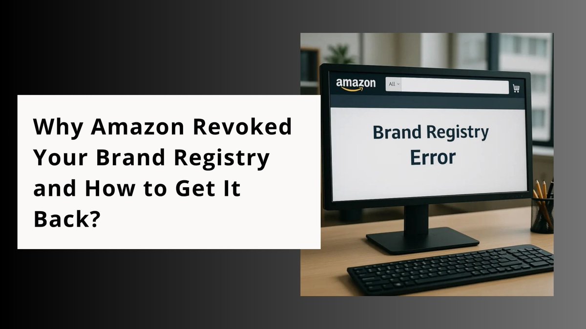 Data4Amazon's tweet image. Amazon just revoked your #BrandRegistry? You’re not alone. Dive into this guide to uncover why it happened — from trademark mismatches to missing documentation — and how to file a strong appeal to win it back. Visit: buff.ly/Wwhxpvv 
#AmazonSellers #Data4Amazon #FBA