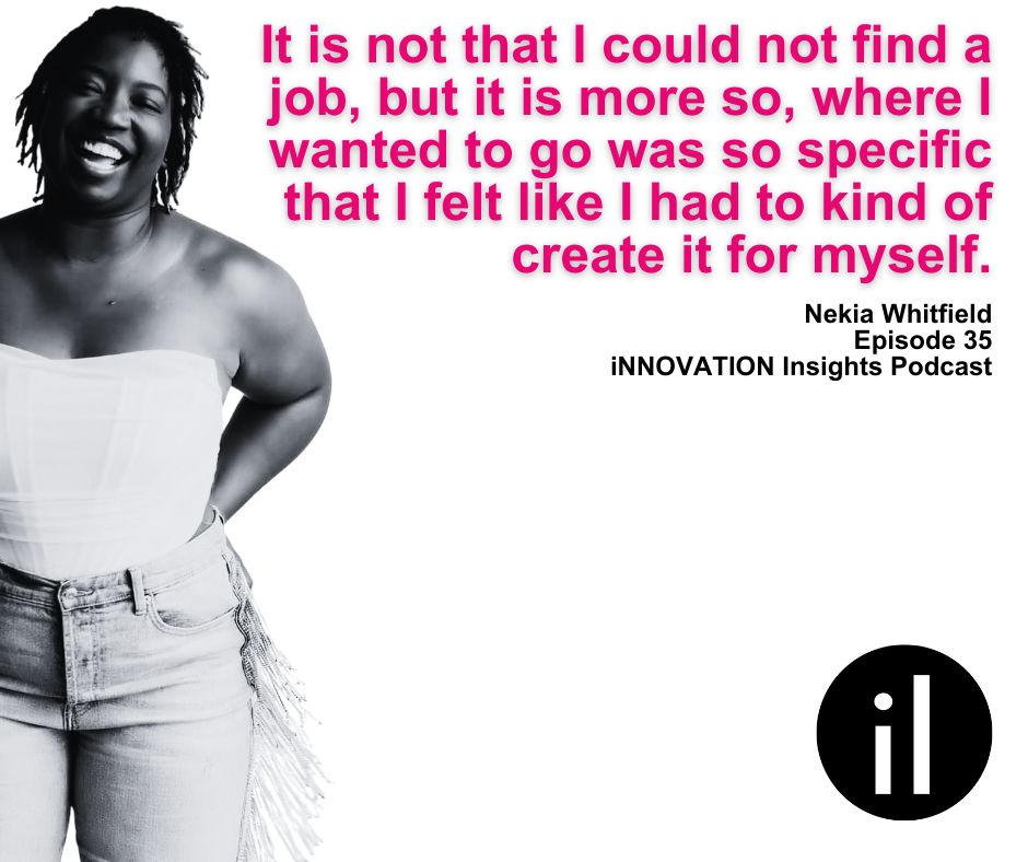 INNO_Insights's tweet image. “I couldn’t find a job that matched my vision—so I built it.”
Episode 35 of iNNOVATION Insights Podcast with Nekia Whitfield is for the builders.

⚫Watch now: youtu.be/gsm3dKYi8AI

#iNNOVATIONInsights #Entrepreneurship #Leadership #BuildYourOwn