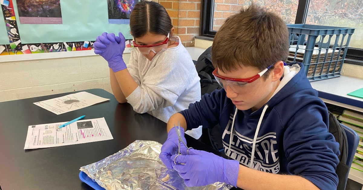 SpringfieldSD's tweet image. Our ETR 8th graders dove into an awesome eye dissection lab! Students explored how lenses, retinas, and optic nerves work together to help us see. Hands-on science = big “aha!” moments. Proud of their curiosity and teamwork!