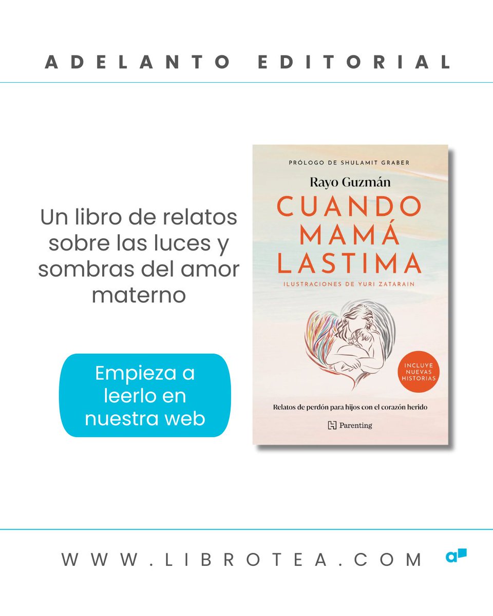 En 'Cuando mamá lastima' <a href="/hachettelivremx/">Hachette Livre México</a>, <a href="/rayoguzmanc/">Rayo Guzmán 🇲🇽 🇫🇷</a>, con testimonios sinceros y conmovedores, revela las luces y sombras del amor materno: protector, complejo y, a veces, doloroso.

👉Empieza a leer las primeras páginas: librotea.com/articulos/cuan…