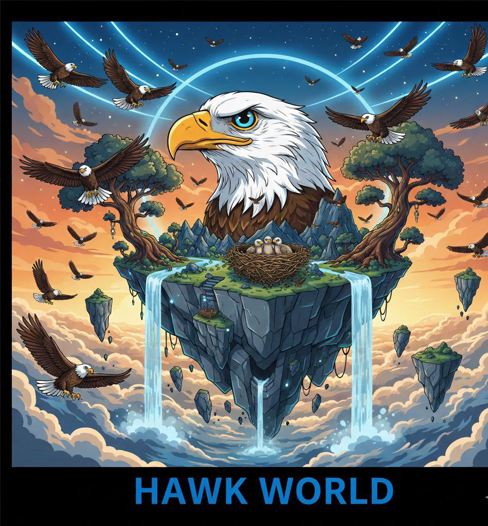 The #Hawk world is not just about money or economy, it includes freedom, liberation and teamwork. I am waiting for everyone to join the $Hawk world.