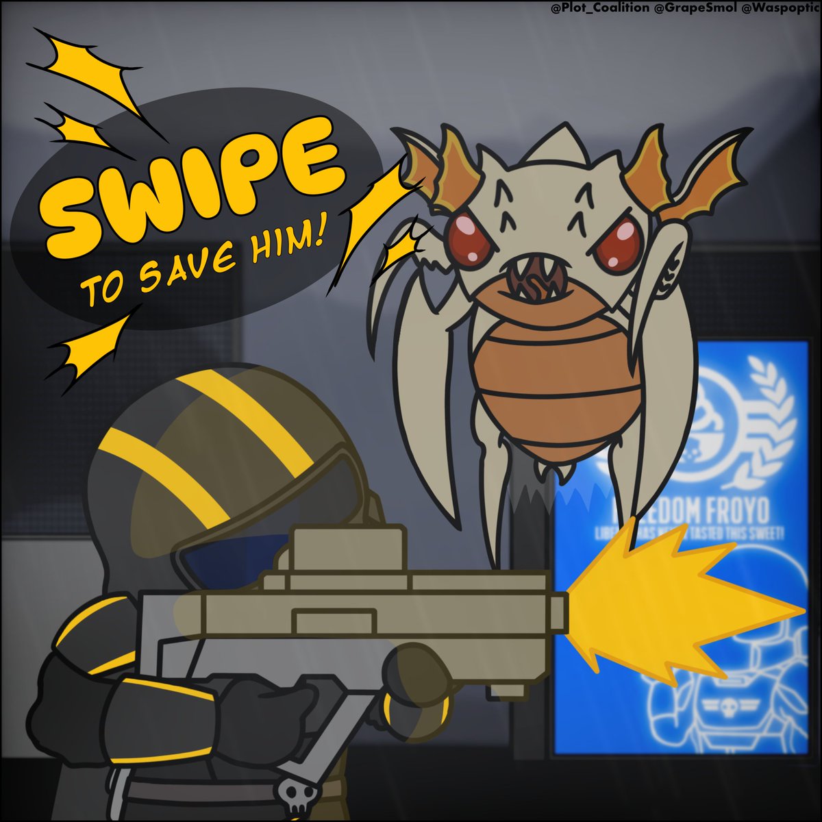 plot_coalition's tweet image. Save the Helldiver! ##helldivers #helldivers2 

@helldivers2 @ArrowheadGS