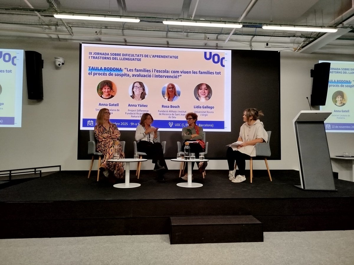 Lídia Gallego-Balsà <a href="/LGallegoBalsa/">Lídia Gallego Balsà</a> moderated a round table at the IX Conference of the Master's in Learning Difficulties and Language Disorders at Universitat Oberta de Catalunya