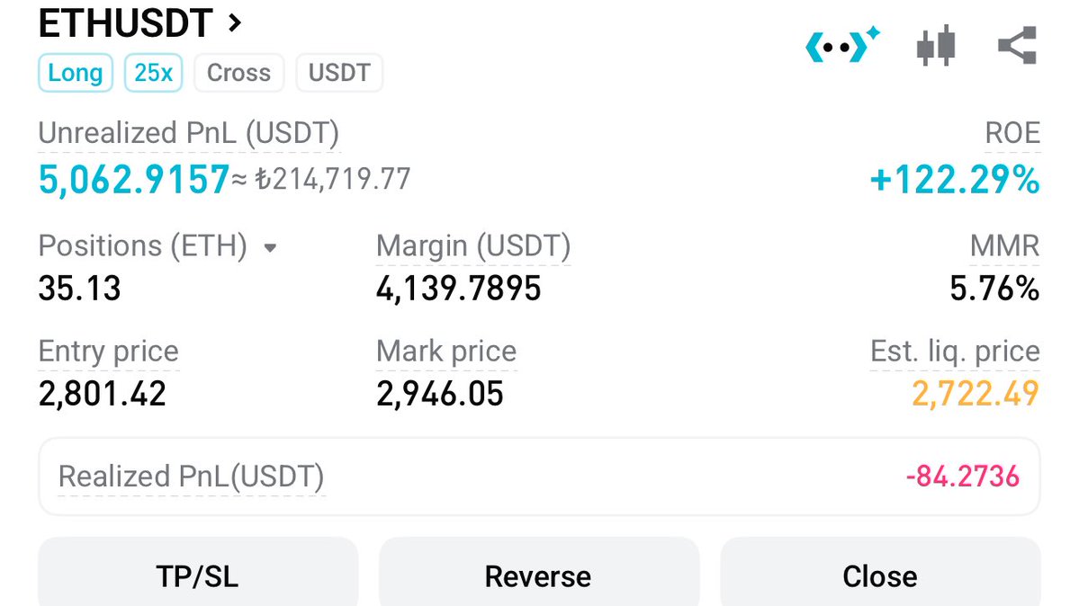 #Ethereum işlemimi 215.000₺ kârla kapattım. 

Bu postu beğenen 3 kişiye 15.000₺’lik küsuratı hediye edeyim.

Tek şart Telegram kanalıma katılmak.👇🏻

t.me/MardukFinance