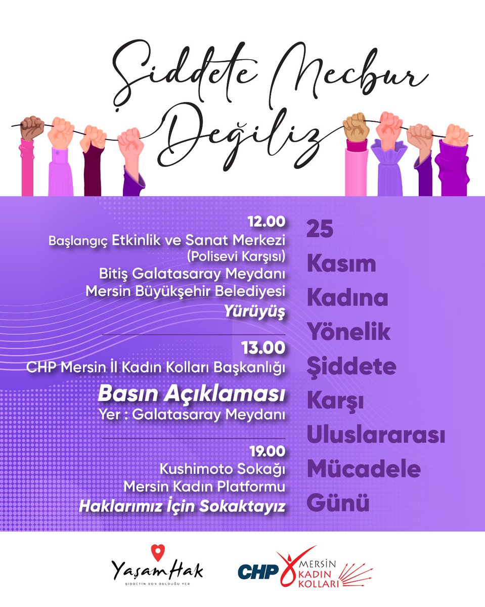 #ŞiddeteMecburDeğiliz