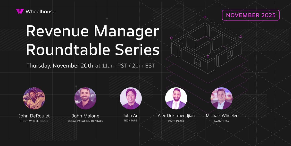 ✨ REPLAY: Revenue Manager Roundtable - November 2025 ✨

Don't miss the helpful insights from our most recent installment of this webinar!

Find the full recording here ➡️ hubs.ly/Q03VGKSm0