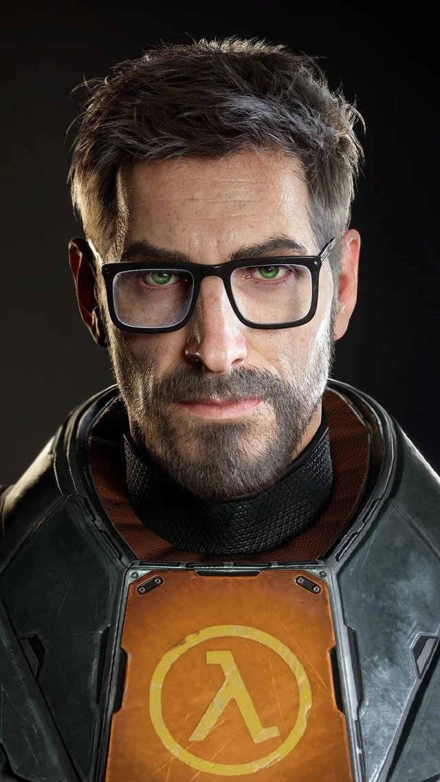 I love how like 7/10 things talking about Half Life 3 on Youtube/Twitter/Wherever this fuckass art of Gordon Freeman is there

He is just always there just mean mugging the whole thing