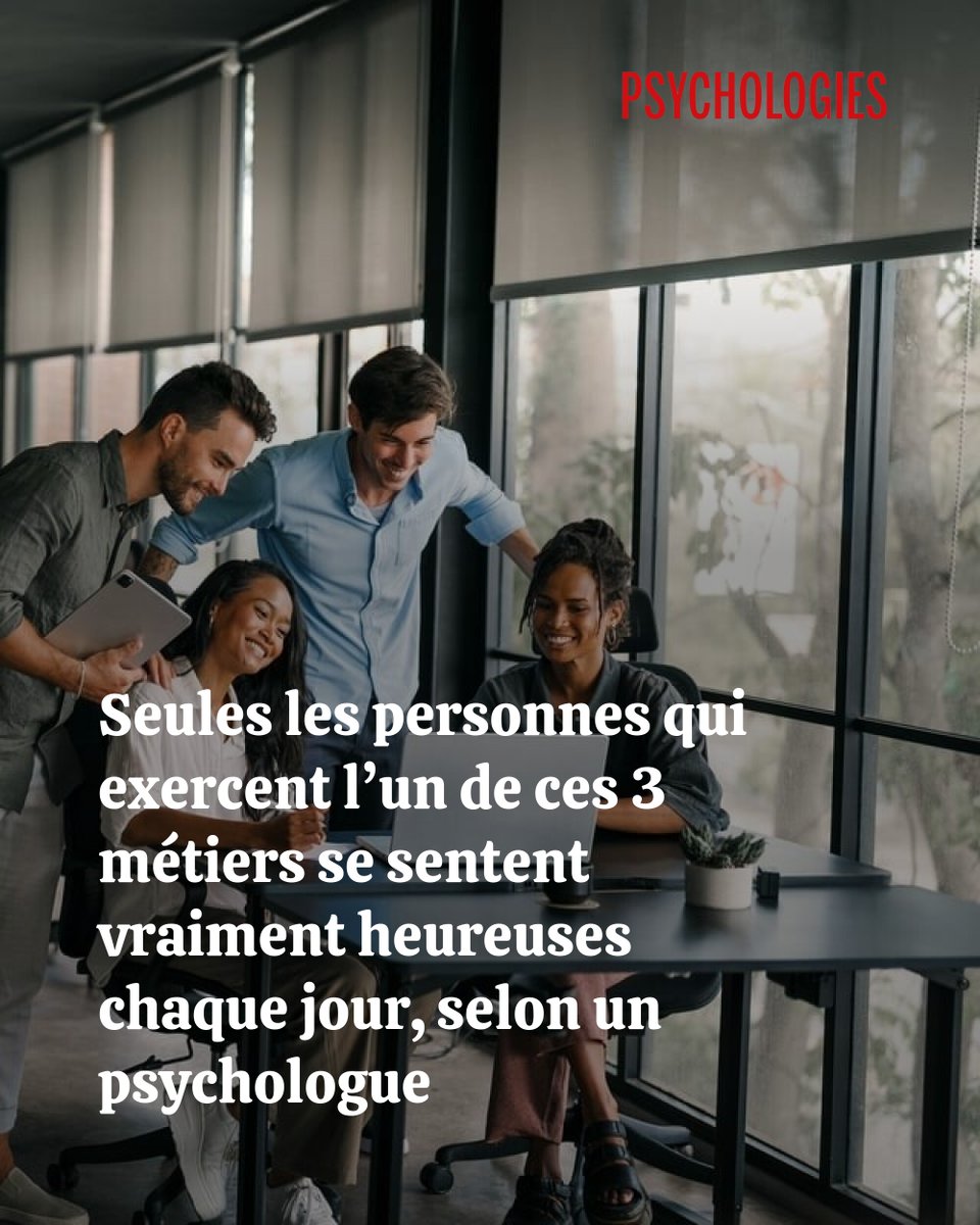 Certains métiers favorisent un bonheur quotidien, indépendamment du salaire. 👉l.psychologies.com/Fhp
