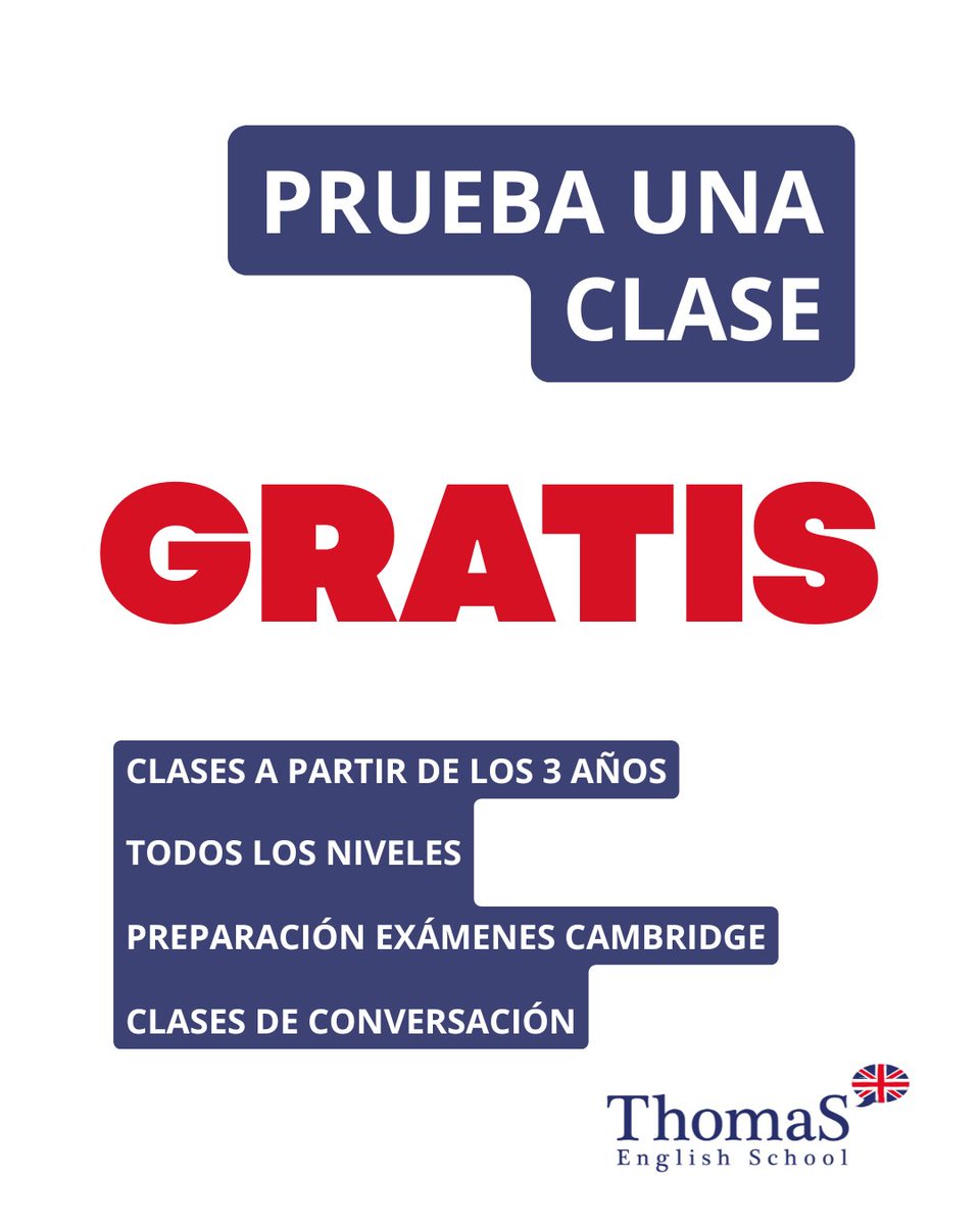 Estamos acabando el año pero también es buen momento para empezar un curso de inglés. Si todavía tienes dudas, ven a probar una clase gratuita y así podrás tomar una decisión sabiendo cómo trabajamos. ¡Te esperamos!
