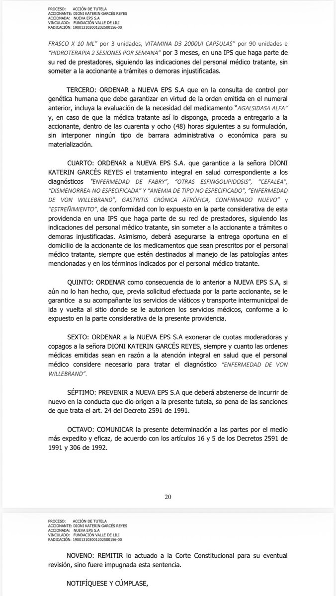 🚨#URGENTE #AyudemosASalvarAKaterine | Señores <a href="/NuevaEPS_/">NUEVA EPS</a> : Lo que están haciendo con Katerine Garcés, al tenerla MÁS DE UN AÑO sin sus medicamentos y sin su tratamiento vital, es profundamente inhumano. Le estan ocasionando daños irreversibles con grave riesgo vital <a href="/Supersalud/">Supersalud</a>