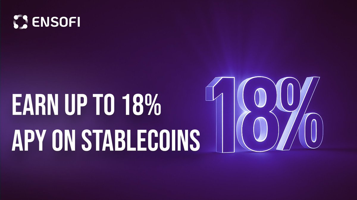 sheymandarking's tweet image. EnsoFi @Ensofi_xyz is built with audit-ready smart contracts, multi-layer encryption, and real-time anomaly detection.
Your funds stay yours, always.

$USDC now offers 18% APY 

MASSIVE