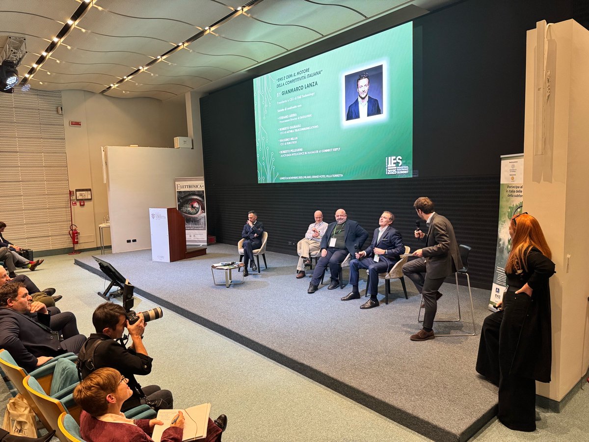 ElettTech's tweet image. Gianmarco Lanza Presidente di FAE Technology racconta il rapporto tra #EMS e #OEM a #IESSummit