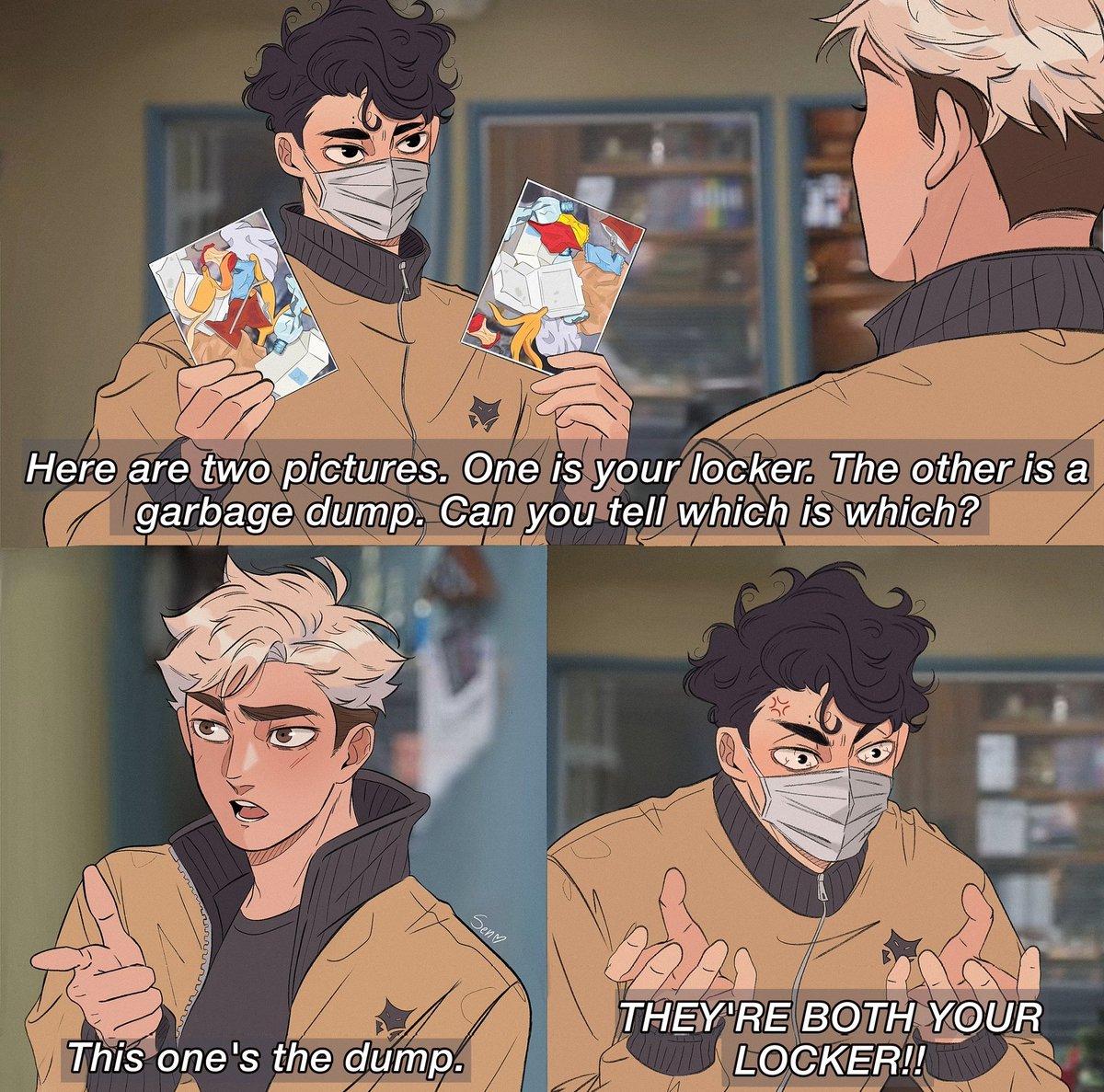 aresune's tweet image. Skts x B99 😷🦊
#Haikyuu #SakuAtsu