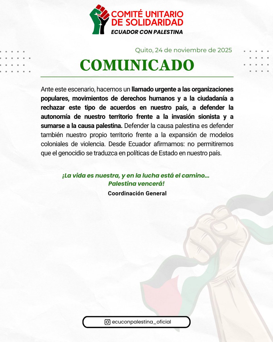 EcuadorConPalestina tweet media