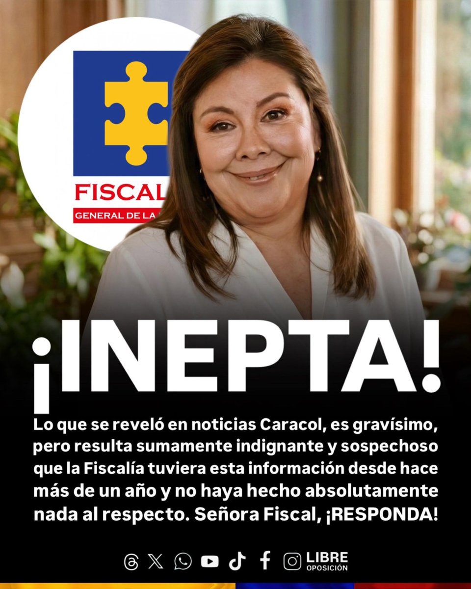 Que la investiguen a esta delincuente inepta, pues tienen alianza con el gobierno del guerrillero Petro, no cumple con sus funciones como debe servir al país.