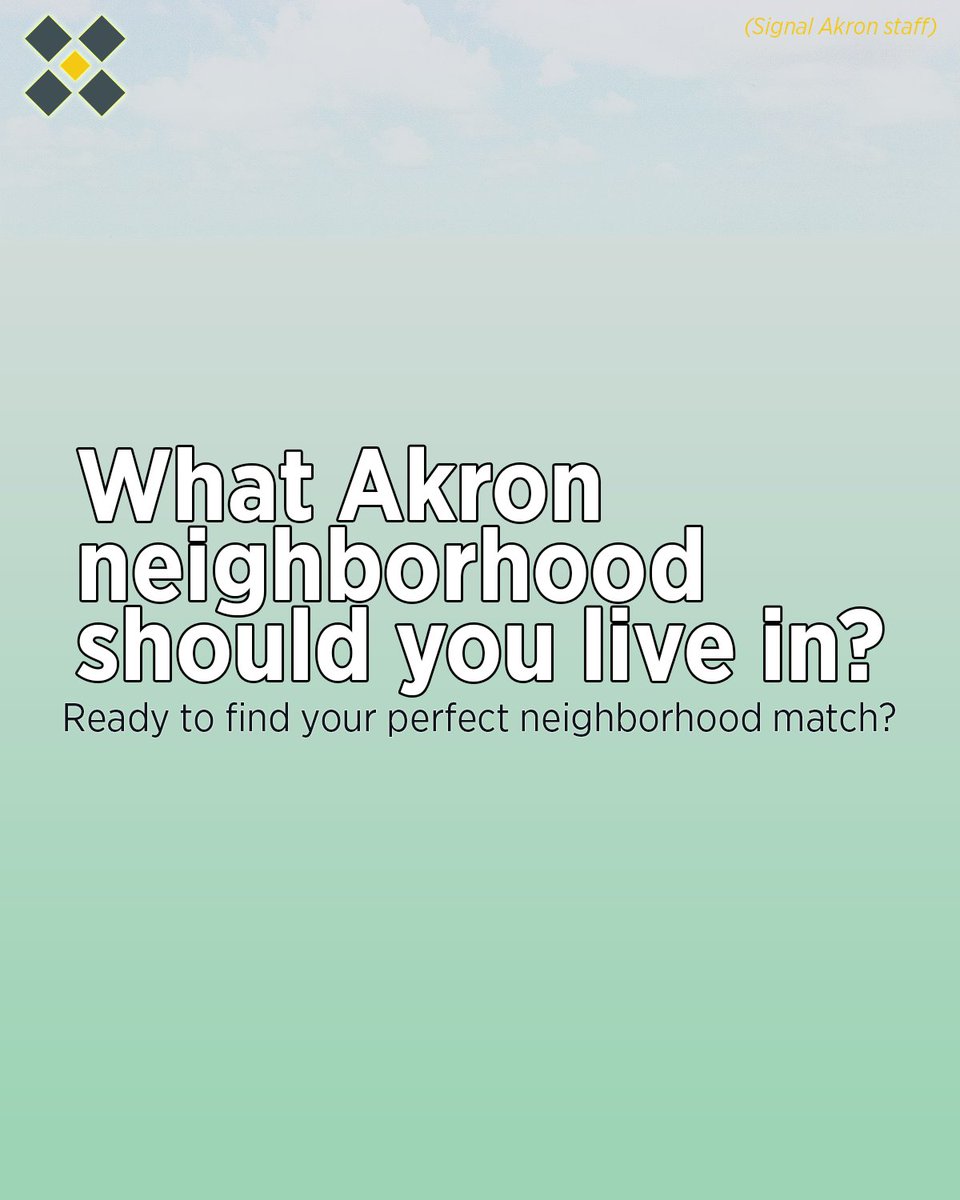 SignalAkron's tweet image. Hey Akron, happy Thanksgiving week! — Let&apos;s start the week off with something fun. Are you ready to find your perfect neighborhood match?

Take our quiz: “Find your perfect Akron neighborhood.” signalnews.info/48vMfT3