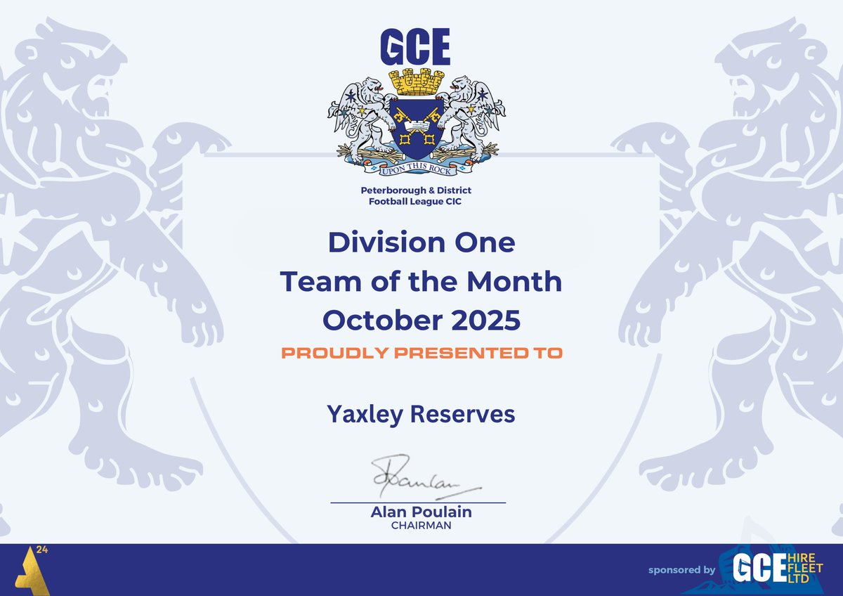 Peterborough & District Football League tweet media