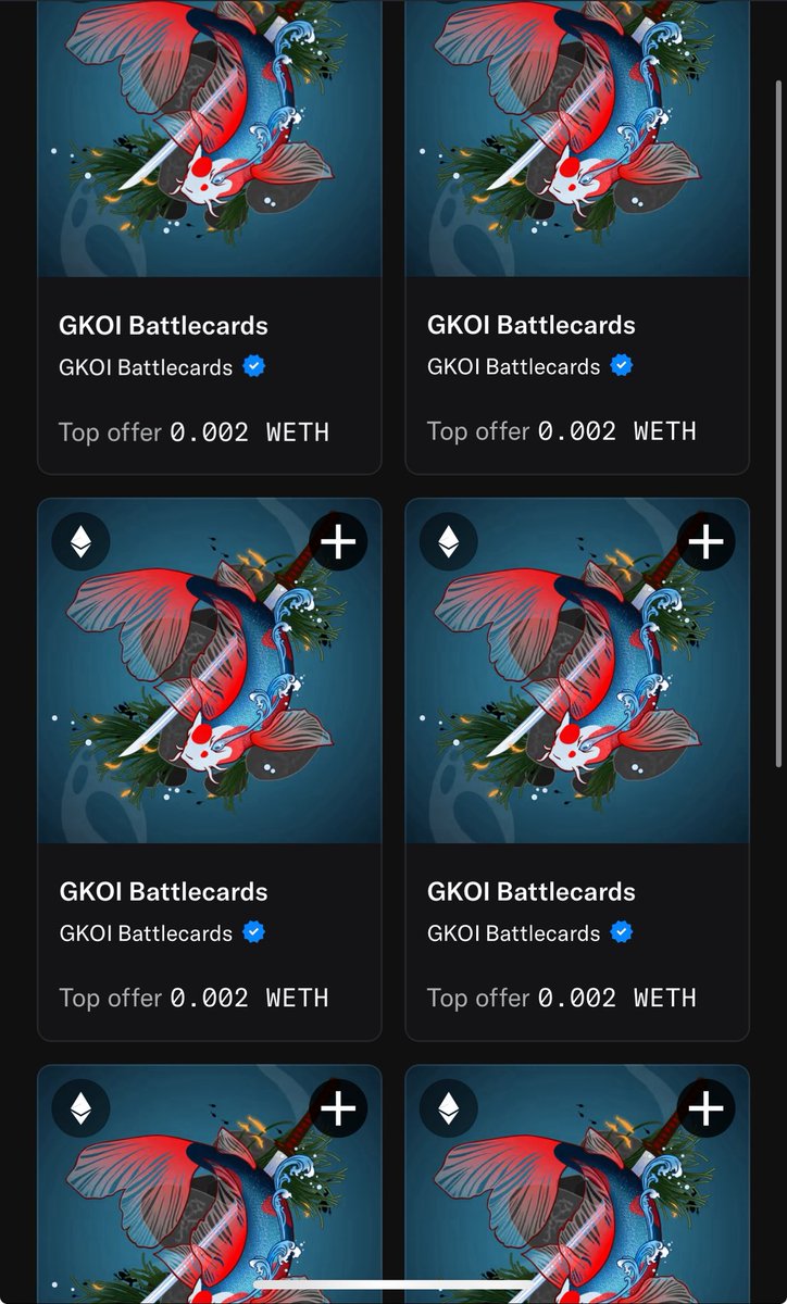 Minted a few <a href="/gkoi0x/">GKOI</a> Battlecards before they (minted out) thanks to <a href="/jahshaka0x/">jahshaka</a> 🫡 , alpha incoming …