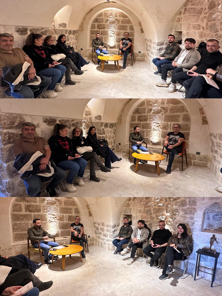 Dün Bahtiyar Kaymak'la Meyman Sanat Evi'ndeydik. Birçok konu aldı başını gitti. Güne değer katanlara teşekkürler.