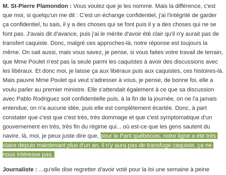 Jean__Emard's tweet image. &quot;Il est allé plus loin que transfuge caquiste&quot; Michelle Courcherne
===
Non.