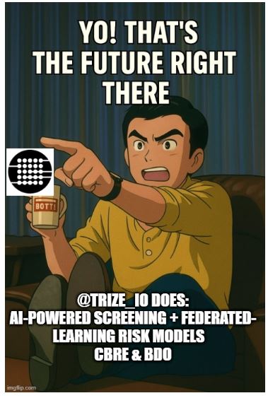 KajMuller's tweet image. Not every RWA platform actually structures like an institution.
@trize_io does:
→ AI-powered screening + federated-learning risk models
→ Full legal/financial structuring from SPV to security token
→ Diligence validated by Intact Insurance, CBRE, and BDO
#RWA #TRizer