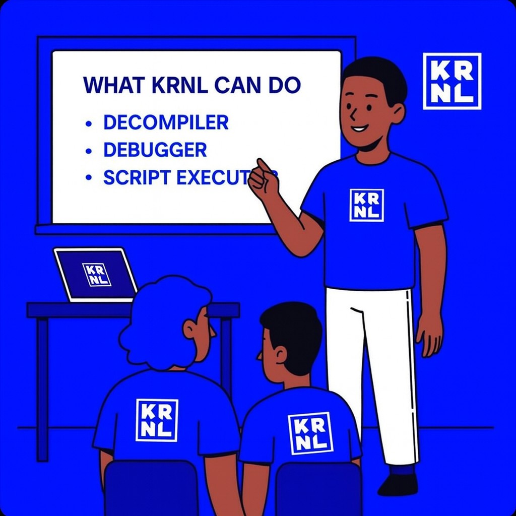fufuweb3's tweet image. @KRNL_xyz 

Class is in session. 📘

Teaching the next builders how KRNL powers decompiling, debugging and smooth script execution, turning ideas into automation.

Get started now 
👉🏽krnl.xyz

#KRNL #Roblox #Scripting”