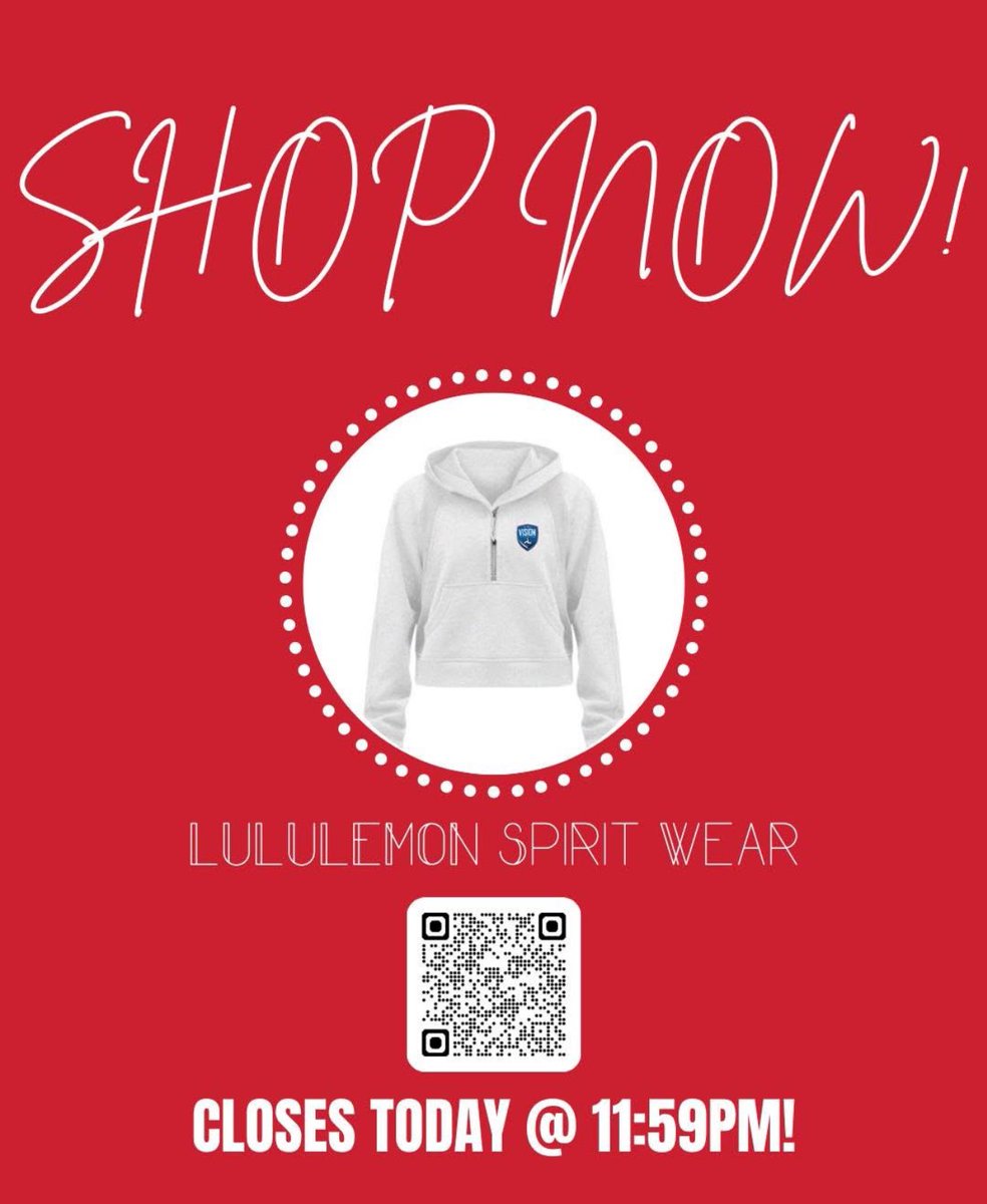 VisionVBClub1's tweet image. FINAL DAY ALERT!

Don’t miss out on the Lululemon Store – all orders are due TONIGHT by 11:59 PM (Nov 24)!

🛒 Shop now: bsnteamsports.com/shop/zMoNMChuDp