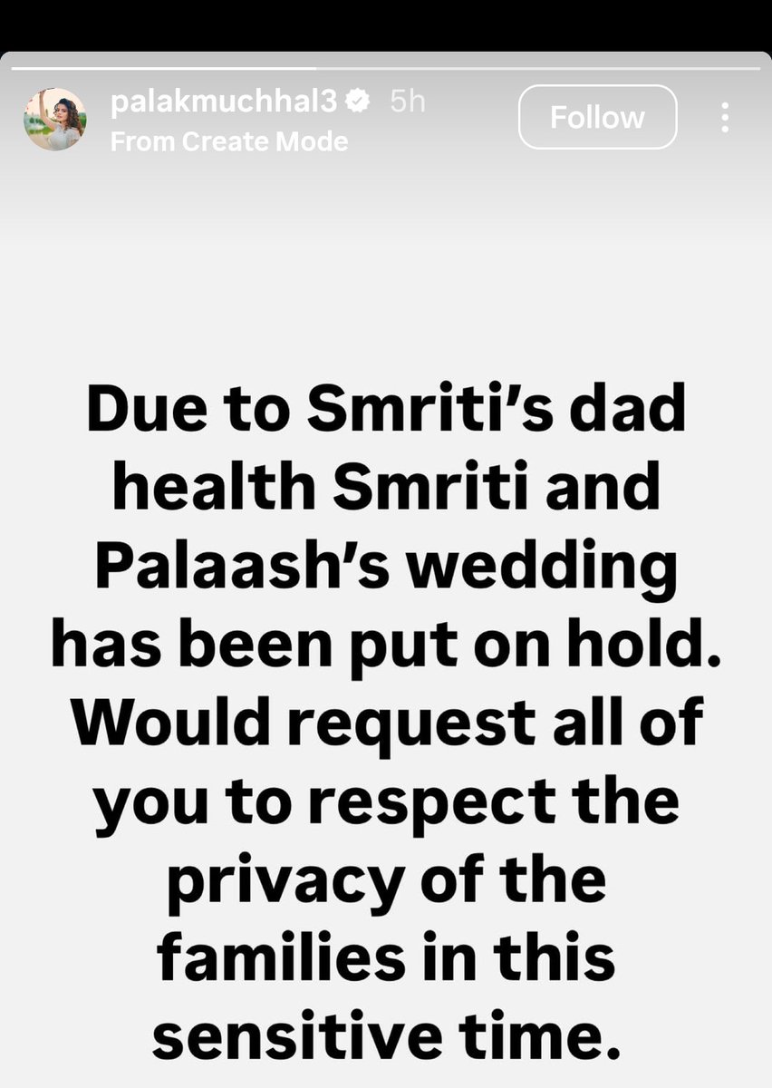 sab1257's tweet photo. @Honest_Cric_fan #smritimandana #wedding #palashmuchhal #postpond https://t.co/6JbKQhTfLx