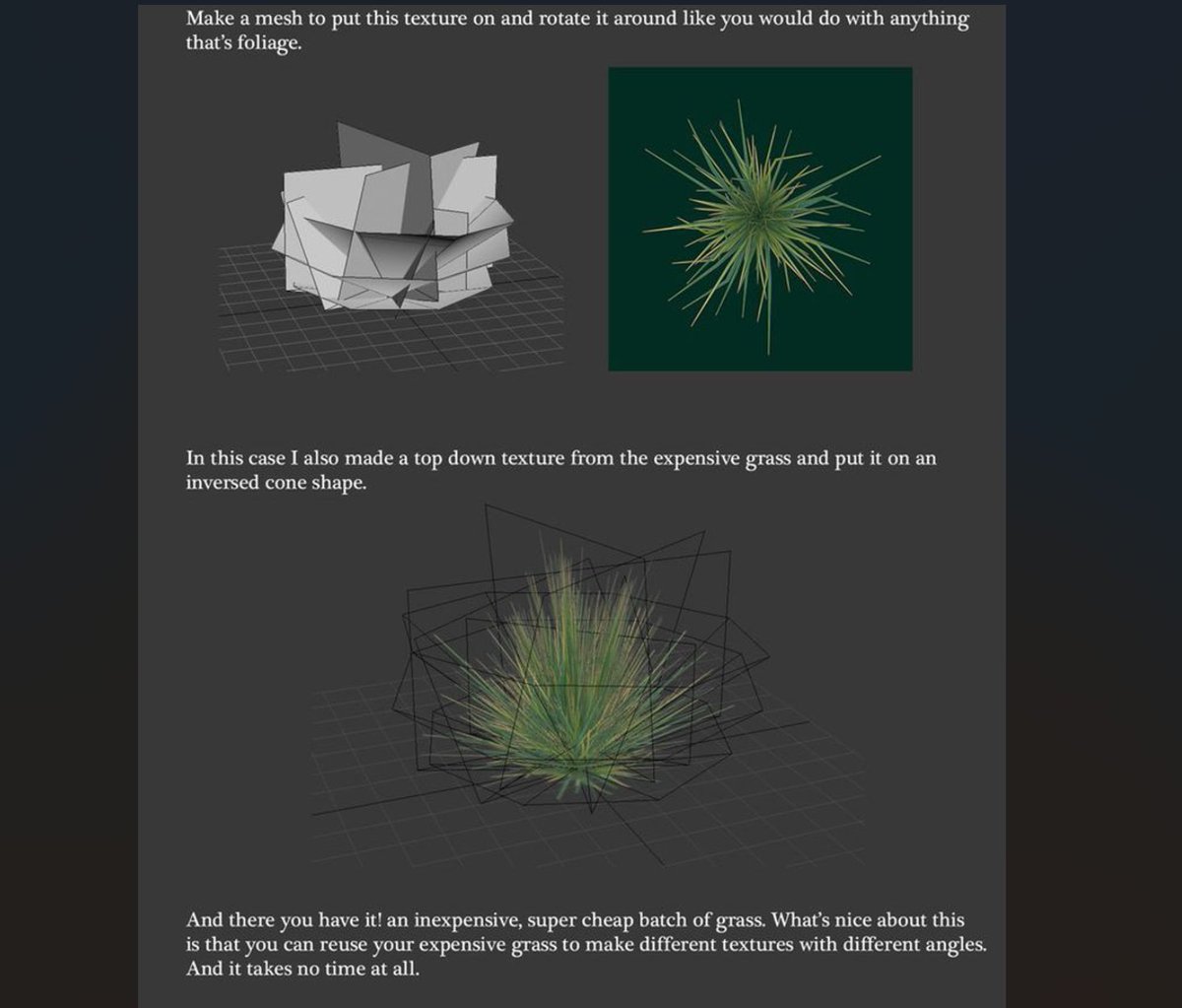 VFX_Therapy's tweet image. Let&apos;s learn how to create optimized stylized Grass texture. We need more tutorial like this Jessie!
#vfx #gamedev #MondayMotivation