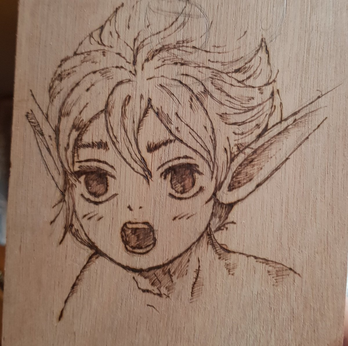 EraInk_'s tweet image. Ma première pyrogravure Berserk !!
C&apos;était juste pour tester le matériel :)

#Berserk #Puck #pyrogravure