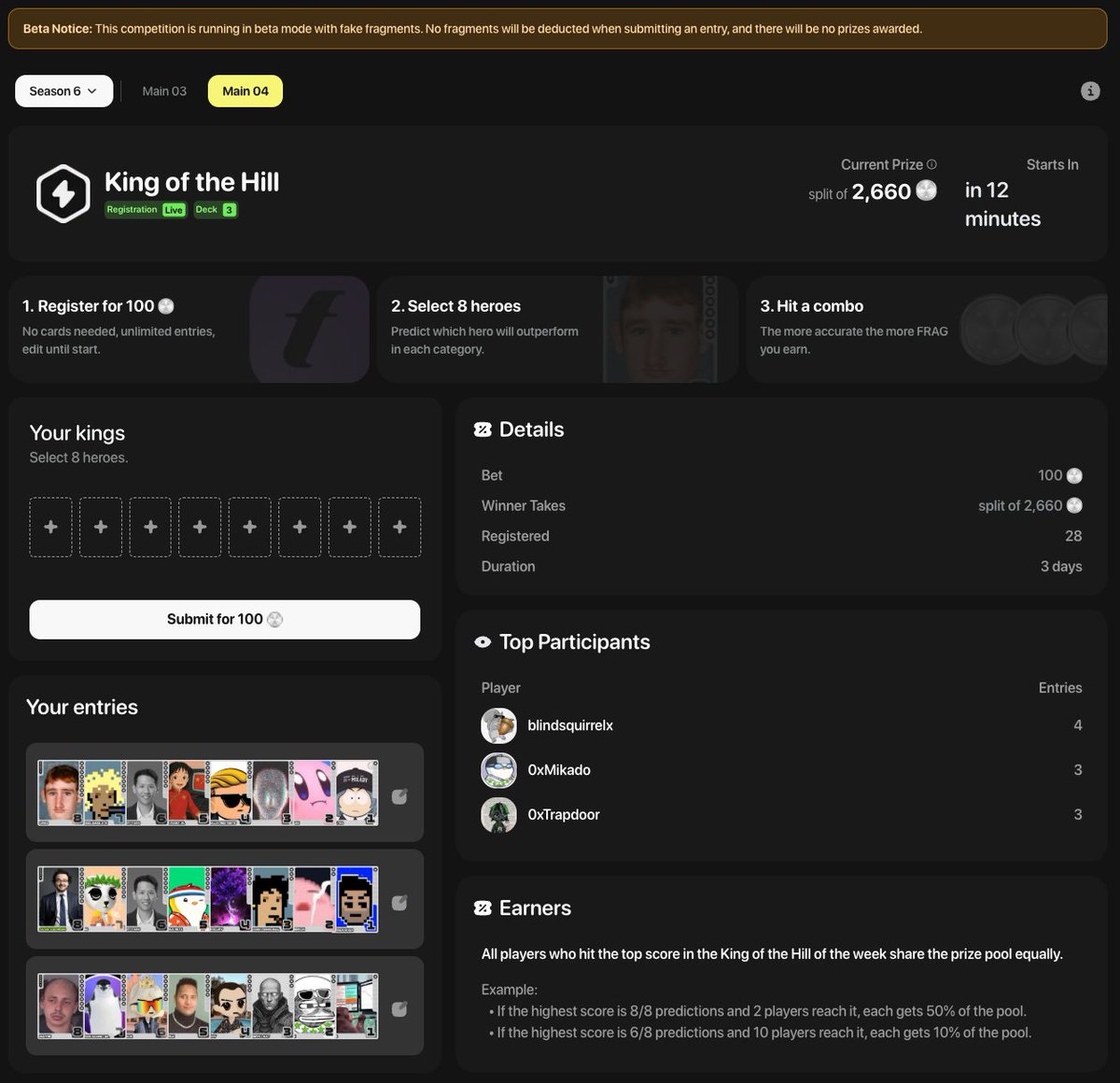 Future <a href="/fantasy_top_/">fantasy.top</a> releases (plural), will all go through private beta testing for QA and feedback

Some players may have early early-access but we will be updating the whitelist soon

What if we gated beta access to top FAN earners from the previous season of each league? 🤔