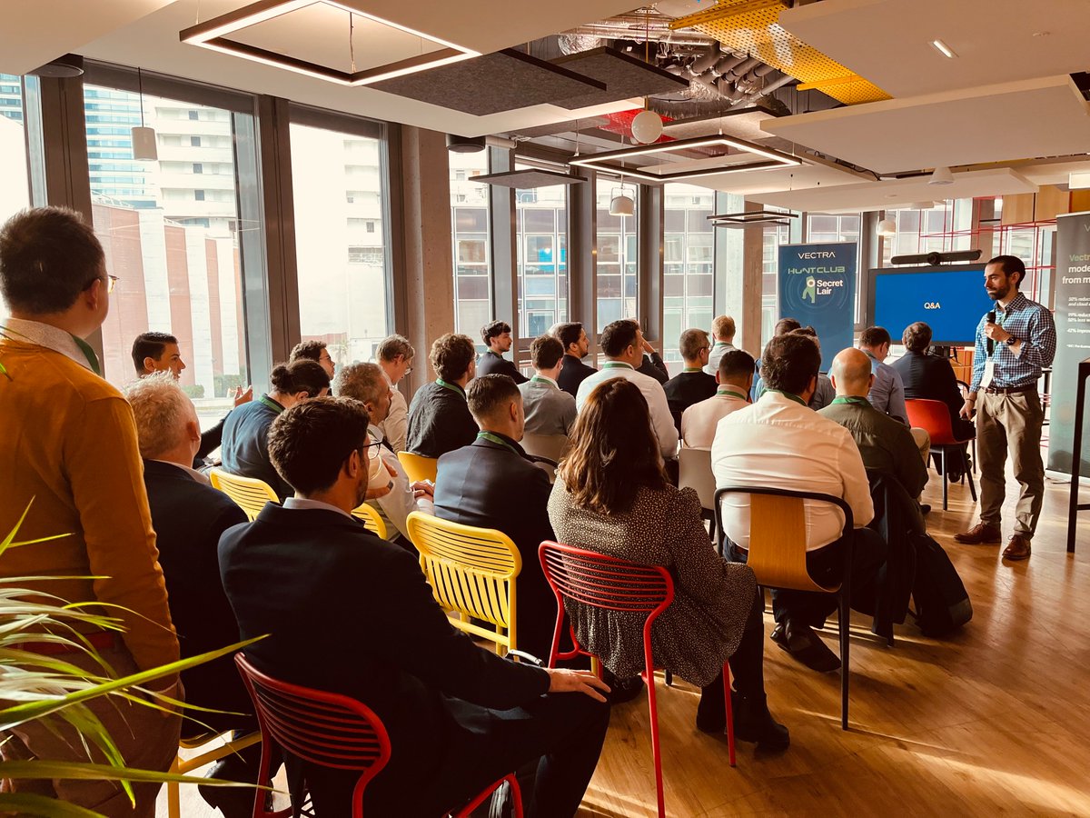 Vectra_AI's tweet image. A huge thank you to our amazing customers for joining us at Secret Lair Paris and for openly sharing their enthusiasm, insights, and real-world use cases.

The sessions featured presenters John Mancini, Lucie Cardiet, Jean-Paul Kerouanton and Giovanni Rattaro, with Christophe…