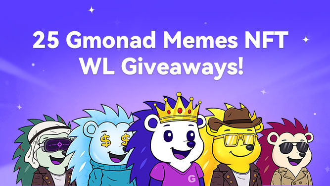 25 Gmonad Memes NFT WL Giveaway!

⏰48 Hours
🎰 100% fair auto draw

To enter:👇

gmonad.meme/giveaways/Gmon…

RT &amp; drop wallet, we’ll randomly pick 2 more winners!