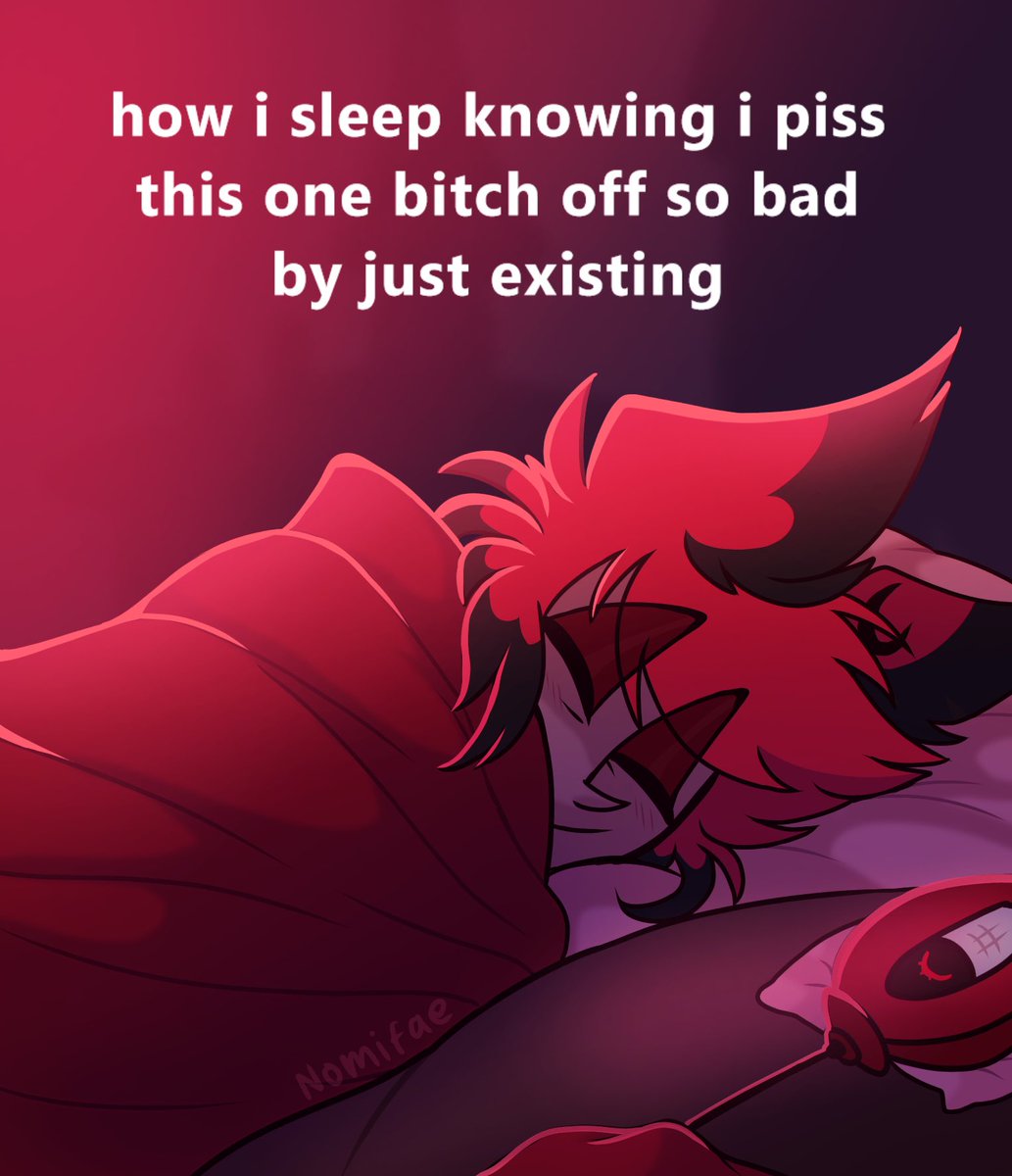 Nomifae_'s tweet image. Sleeping so soundly ✨

#Alastor #HazbinHotelFanart