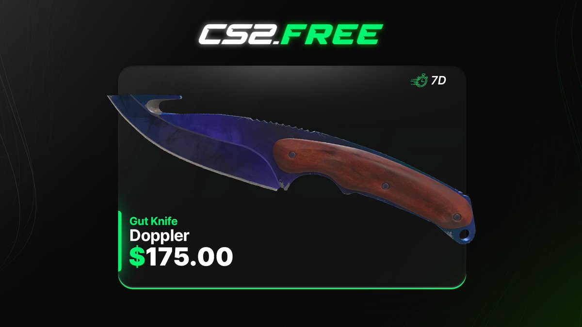 🎁 Gut Knife | Doppler Giveaway ($175) with <a href="/CAZE_GAMING/">CAZE GAMING</a> 

➡️ TO ENTER:

✅ Subscribe &amp; Comment - youtube.com/post/UgkxkO7L-…

Ends in 7 days 🐰⏰

#CS2 #CS2Giveaway