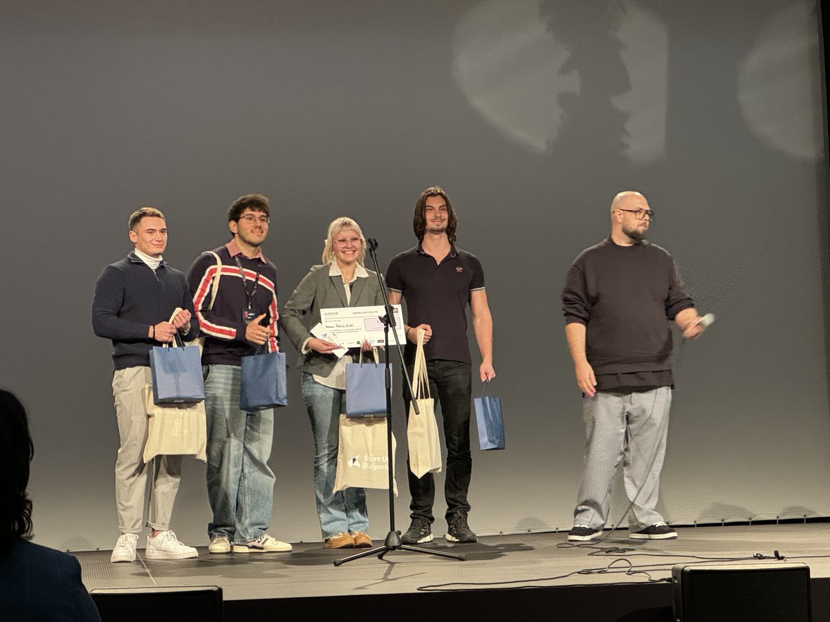 HyperscienceAI's tweet image. Proud to share that in October, we supported the Crossroads AI Hackathon, organized by Start Up Bulgaria! It was an inspiring event, bringing together over 150 participants with real-world experience. So proud to see such amazing talent. More info here: shorturl.at/lyXnW