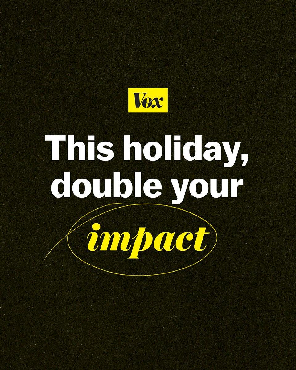 Join Vox. Double your impact. 💛

This holiday season, your membership goes further: when you join Vox as an annual Member, we’ll gift a complimentary membership to a reader facing financial barriers. vox.com/support-member…