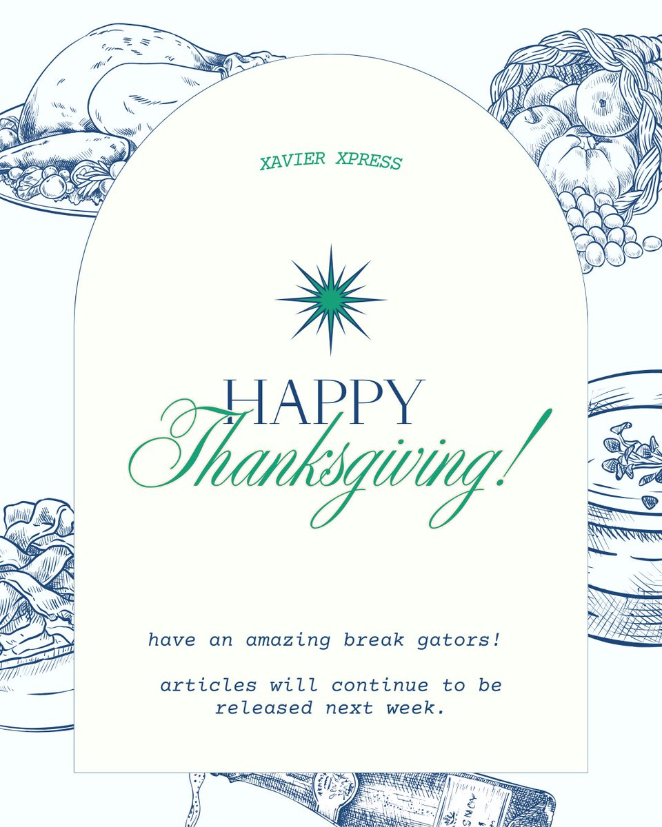 xavierxpress's tweet photo. Have a great break! 🦃 https://t.co/RBMdScSIff