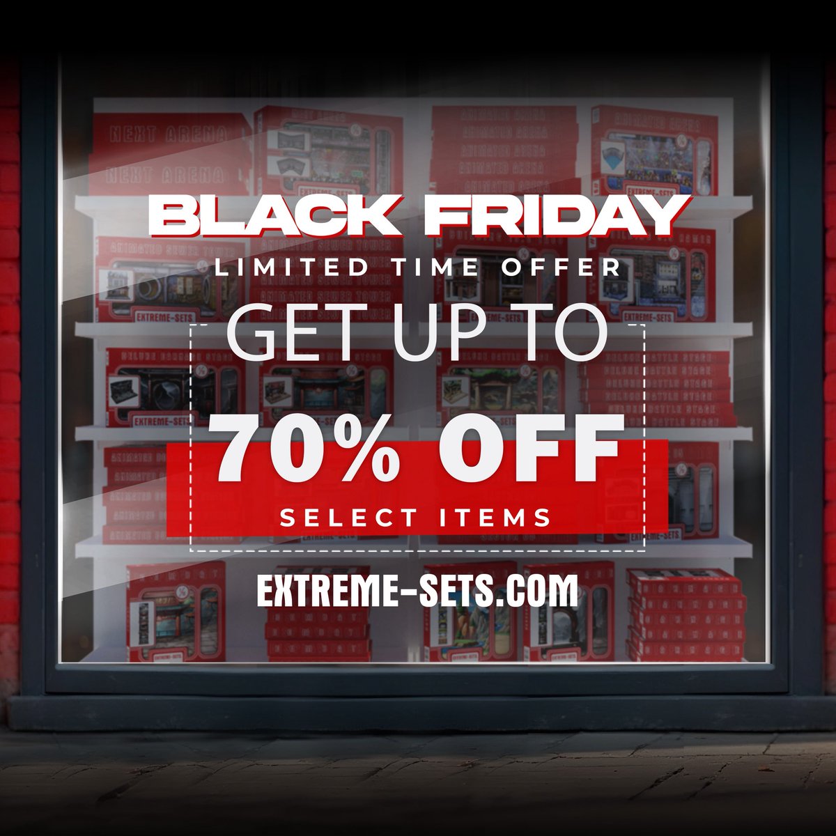 Extreme_Sets's tweet image. Black Friday Deals are Now Live! 🚨🚨🚨

Pop-Up Diorama 💎Available @

📍 Extreme-Sets.com 📸🎬📹 #EXTREMESETS #EXTREME_SETS #BACKDROP #FIGUREPHOTOGRAPHY #TOYS #ACTIONFIGURE #DIORAMA #TOYPHOTOGRAPHY #DISPLAY #PLAYSET #POPUP  #ACTIONFIGUREPhOTOGRAPHY #ACTIONSCENE