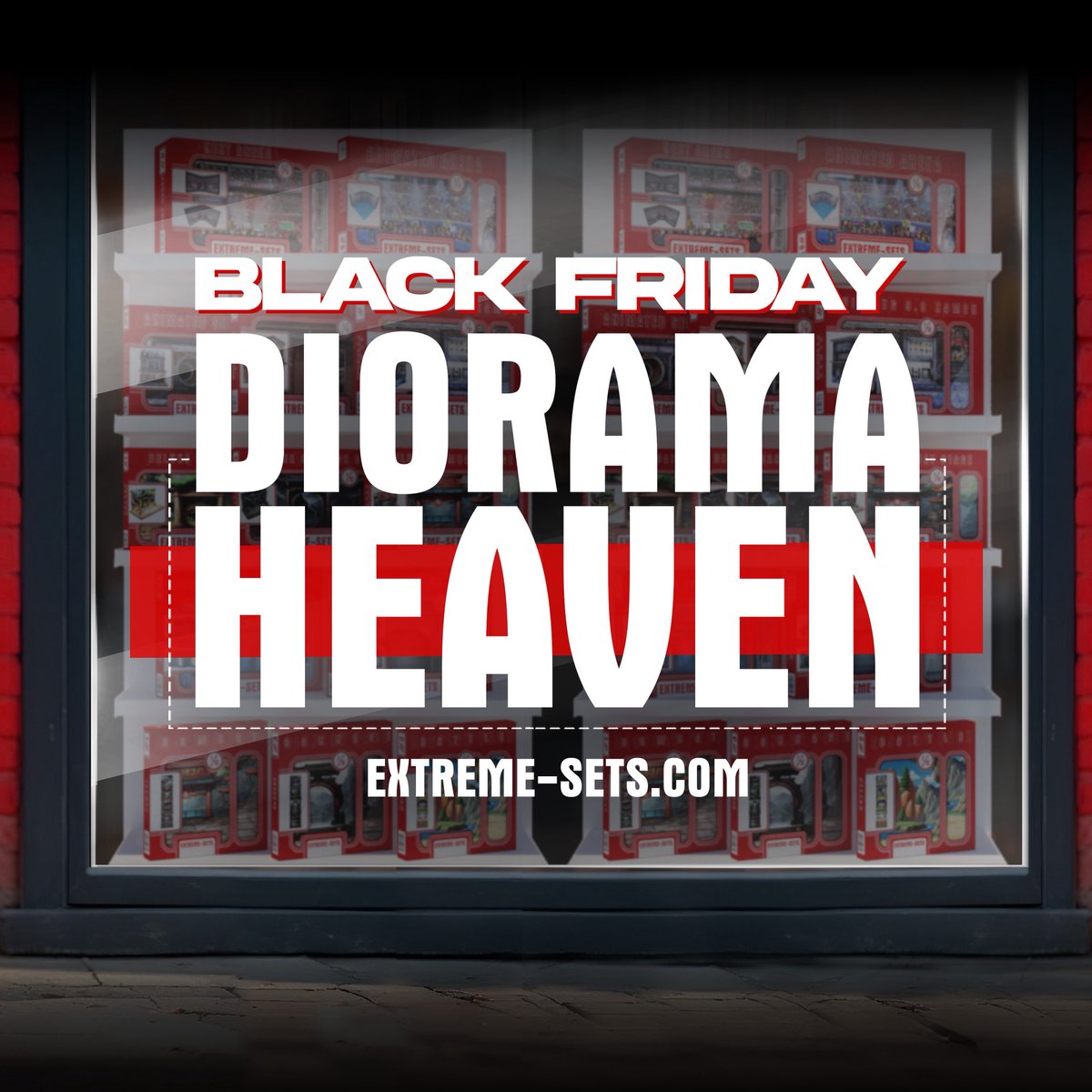 Extreme_Sets's tweet image. Black Friday Deals are Now Live! 🚨🚨🚨

Pop-Up Diorama 💎Available @

📍 Extreme-Sets.com 📸🎬📹 #EXTREMESETS #EXTREME_SETS #BACKDROP #FIGUREPHOTOGRAPHY #TOYS #ACTIONFIGURE #DIORAMA #TOYPHOTOGRAPHY #DISPLAY #PLAYSET #POPUP  #ACTIONFIGUREPhOTOGRAPHY #ACTIONSCENE