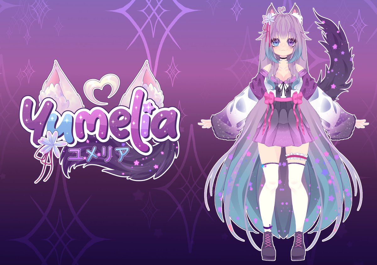 SEITE 2 AUCH AUFGEDECKT✨️💜🌌 

Natürlich hab ich noch meine OG Farbvariante mitgebracht hehe und nen wunderschönes Logo
Danke für euren ganzen Support💜
Wir sehen uns dann am 29.11. Zum Redebüt👀 Uhrzeit werde ich noch bekannt geben🌟

Logo by  <a href="/Apfelfroggy/">Apfel🍎 | Froggy Vtuber</a> 
Model by <a href="/Neiiya3/">FREE CUSTOM VTUBER MODELS✨️Neiiya ✨Live2D Artist✨</a>