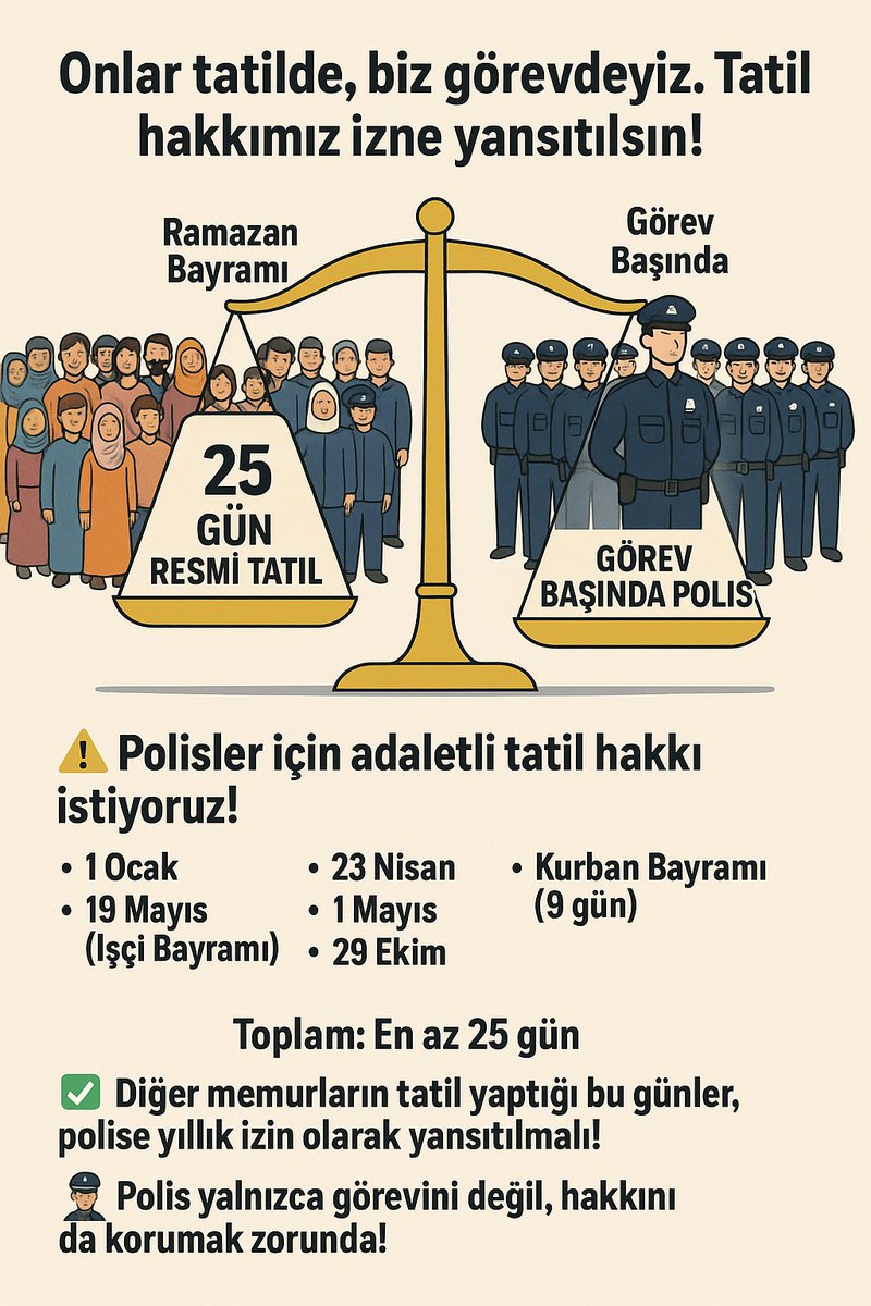 Sadece hakkımız olanı istiyoruz!
#PoliseSendikaVerin